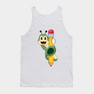 Caterpillar Pupil Pencil School Tank Top